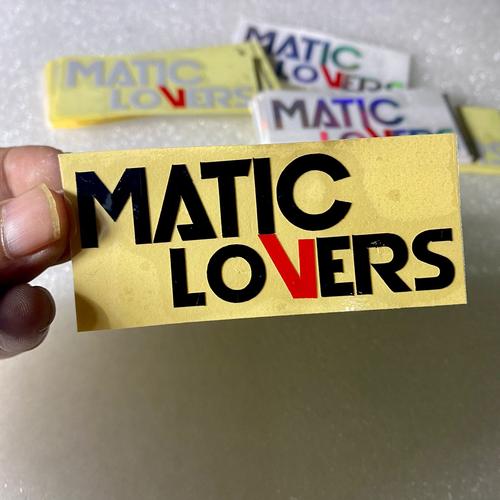 Jual Sticker matic lovers cuting sticker real - Kab. Banyumas - STICKER ...