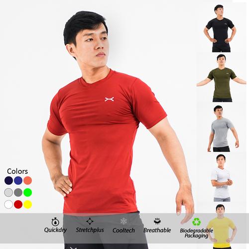 Promo Flexzone Multipurpose Quickdry Sports Tee Run Bike Swim Gym FTS