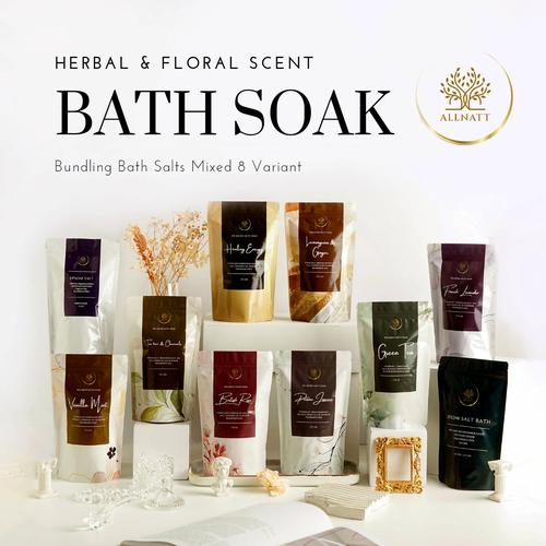 Jual Bundling Bath Salt Allnatt 8 Mixed Scented Variant 200 gram 200