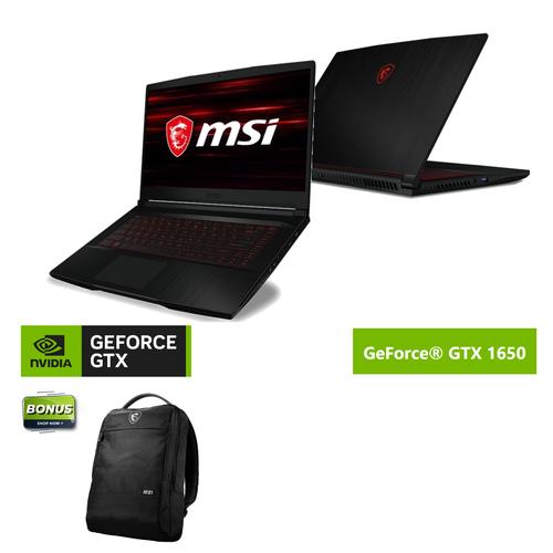 Promo MSI THIN GF63 860 GeForce® GTX 1650 - i5 10500H 8GB/16GB 512SSD ...