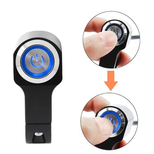 Jual Tombol On Off Saklar LED Stainless Stang Motor Push Button Besi ...