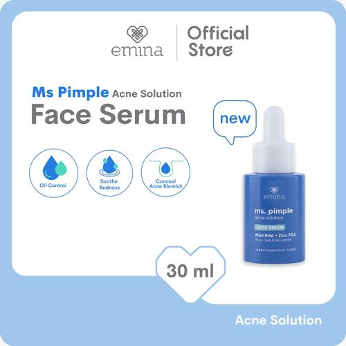 Promo Emina Ms. Pimple Acne Solution Face Serum 30 mL MS Pimple Serum