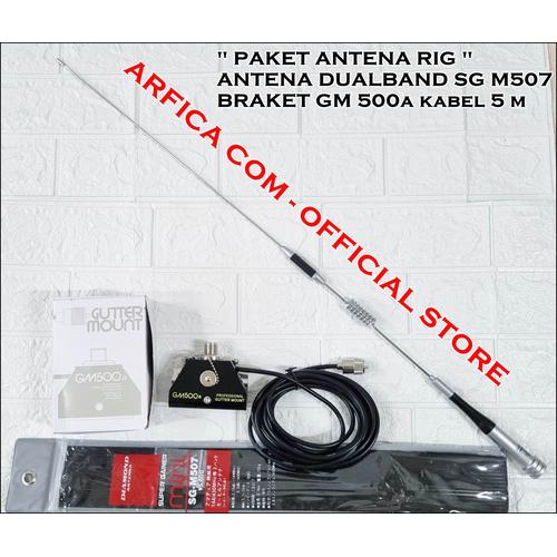 Jual PAKET ANTENA RIG DUALBAND SUPER GARNIER SG M507 BARCKET GM 500A ...