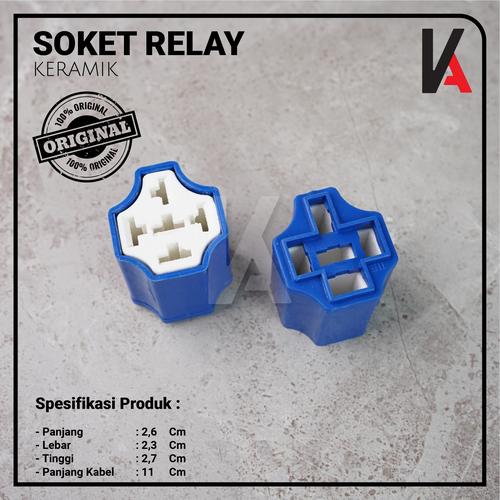 Jual Rumah Relay Keramik / Soket Relay / Socket Cable Relay / Kaki 5
