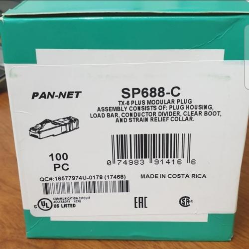 Panduit Sp6x88-c Modular Plug (pack Of 100 Box Box Of 100
