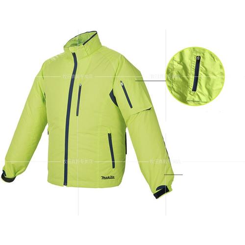 Makita CORDLESS FAN JACKET Lサイズ 蛍光イエロー Makita Li-ion Cordless Fan Jacket (High Visibility) L