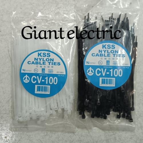 Jual KSS NYLON CABLE TIES CV100/ 10CM X 2,5MM Putih Jakarta Pusat
