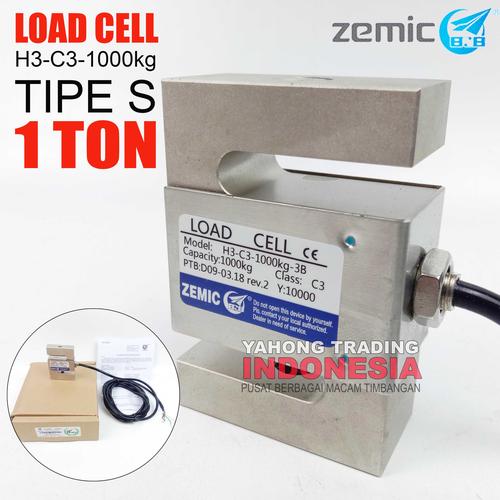 Promo Strain Gauge Pressure Sensor LoadCell Timbangan ZEMIC H3 1ton