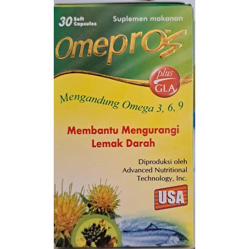 Jual Omepros plus GLA mengandung Omega 3,6,9 30's Soft Capsules Kab