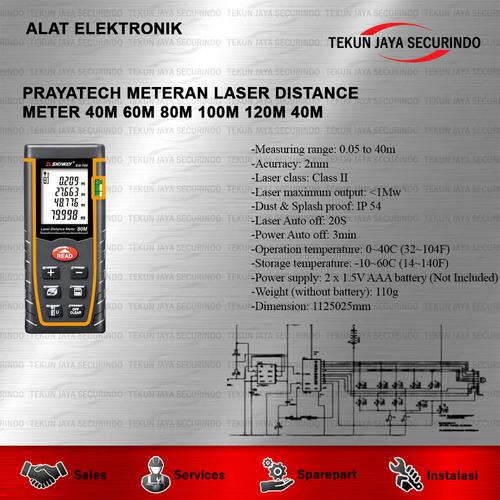 Jual PRAYATECH METERAN LASER DISTANCE METER 40M 60M 80M 100M 120M 40M ...