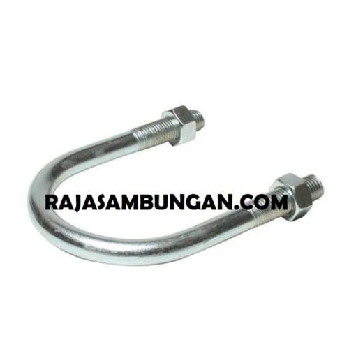 Jual U Bolt 8 mm x 1 1/2 inch UBolt Clamp Penjepit Pipa Besi Klem U