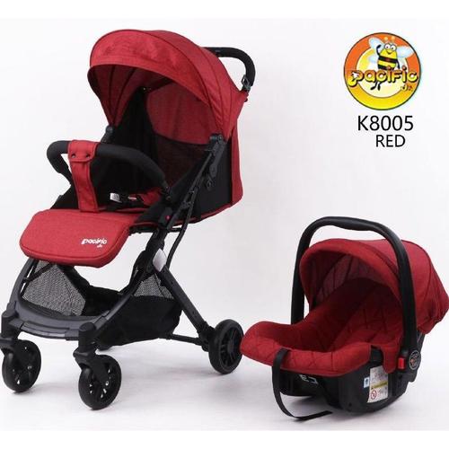 Jual Pacific Stroller Baby K8005 Car Seat Grey Kota