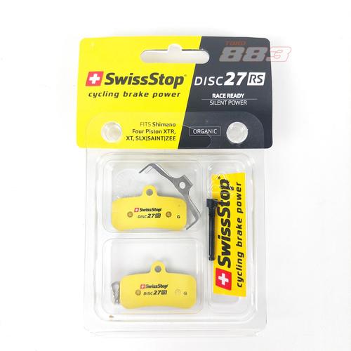 Plaquettes De Frein à Disque Swiss Stop Disc 30 RS Organic - Pour VTT/Vélo De Route, Jaune