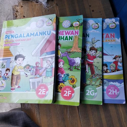 Jual 4x buku tematik kelas 2 SD tema 5 6 7 8 penerbit pustaka mulai ...