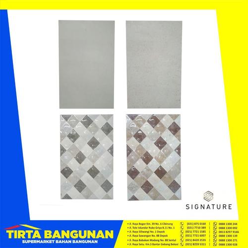 Jual signature keramik 25 x 40 cm series diamond kw 1 keramik dinding