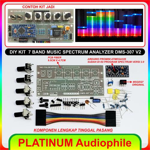Promo RGB Music Spectrum Analyzer DIY KIT 7 Band DMS307 V.2 Kab