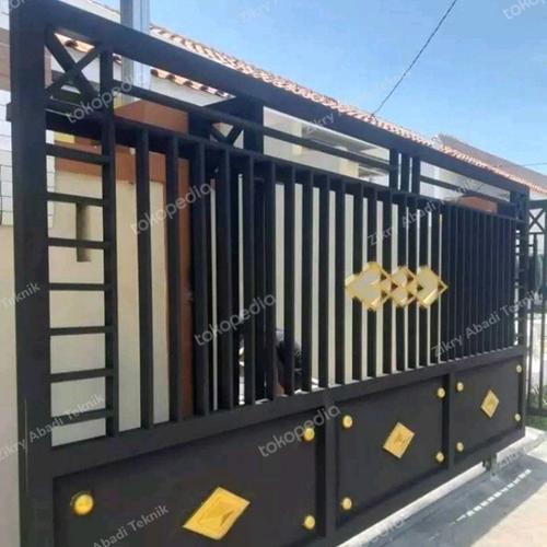 Jual Pagar besi pintu besi pagar minimalis pintu besi sliding tralis