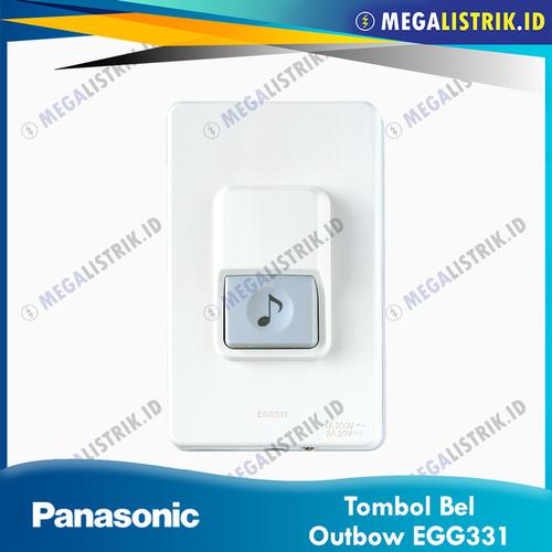 Jual Panasonic Saklar Bel Weatherproof / Tombol Bell Outbow EGG331 ...