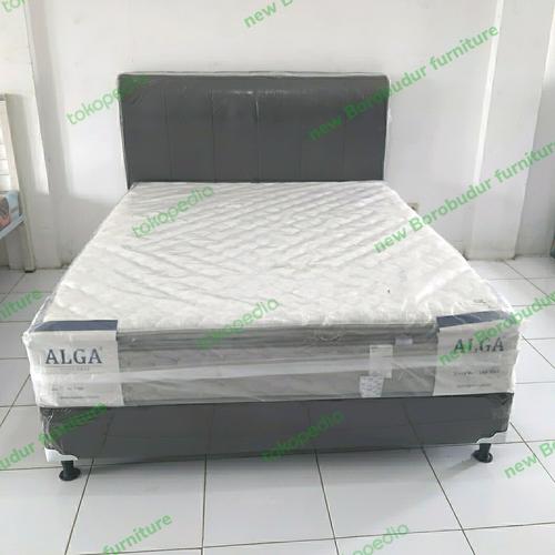 Jual alga spring bed set divan dan sandaran tipe felicity uk 160.200