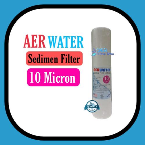 Jual Cartridge Filter Air / Sediment / Spun 10" 10 micron Kota Surabaya AER WATER SHOP
