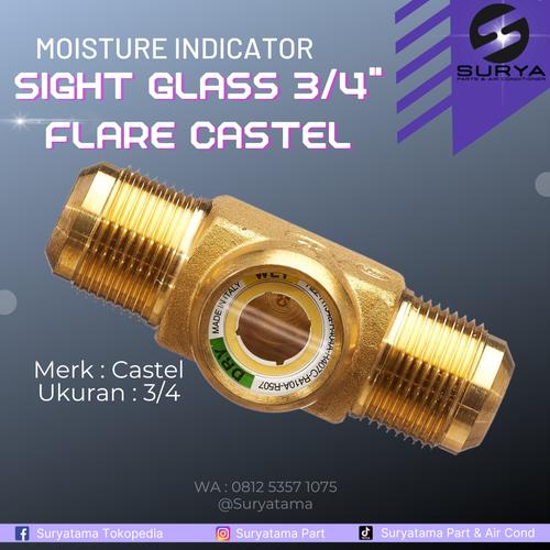 Humidity Indicator Castel Jual Moisture indicator / sight glass 3/4