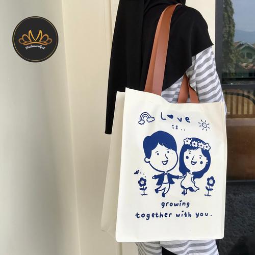 Jual Beeka Bag Totebag Souvenir Tas Pernikahan Custom Desain Sovenir