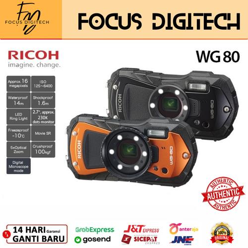 Ricoh Wg-7 Waterproof Digital Camera (red Green Ricoh WG-7