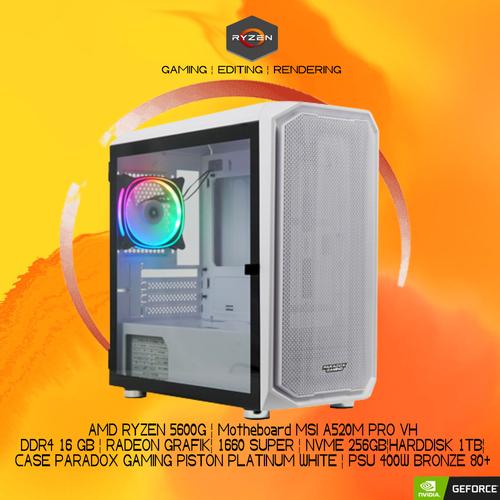 ゲーミングPC Ryzen5 5600G GTX1660SP 16G 256GB