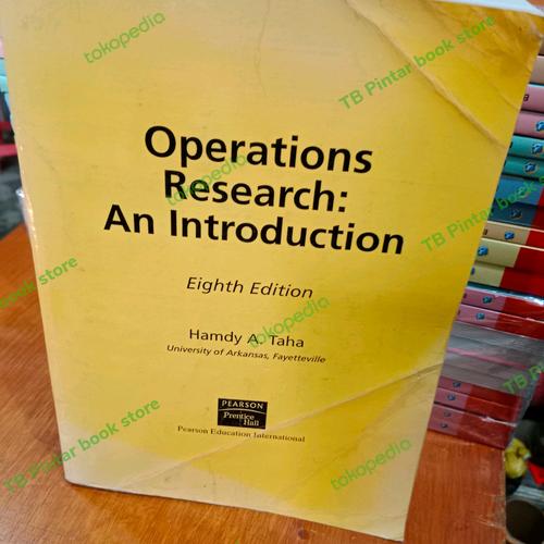 Jual buku operations research an Introduction taha import bekas edisi ...