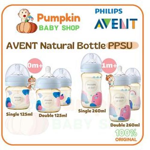 Botol Susu Avent Natural 260ml Feeding Bottle 2pk Promo Philips