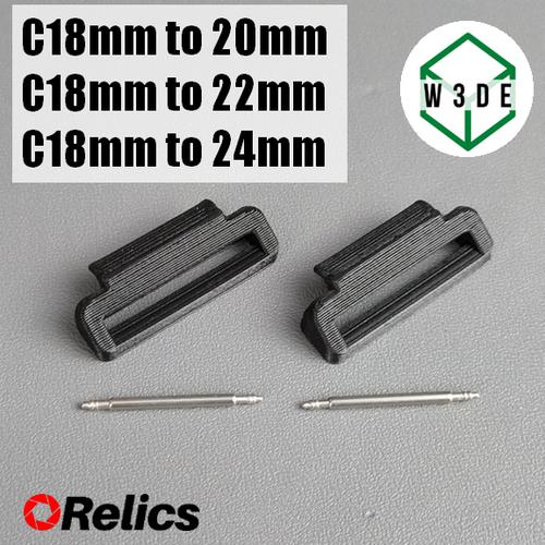 Jual NATO Slim Strap Adapter for Casio Standar 18mm W3DE (MRW200H dsb) C18_24 Jakarta Pusat