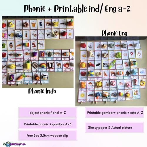 Jual Phonic object montessori with printable indo/eng - Phonic + indo ...
