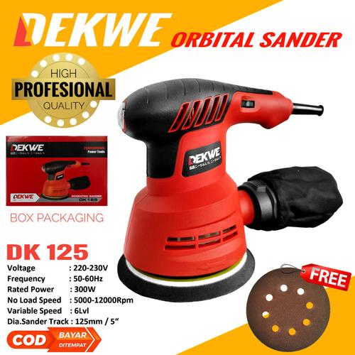 Jual Mesin Amplas Orbital Sander Bulat 5 Inch Dekwe Poles Kayu Tembok