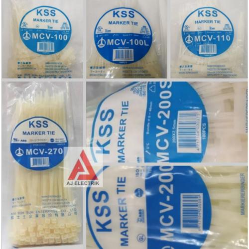 Kss Label Jual KSS Label Ties 200x4,6mm MCV200 / Marker Ties 20cm / Ties Bendera ...