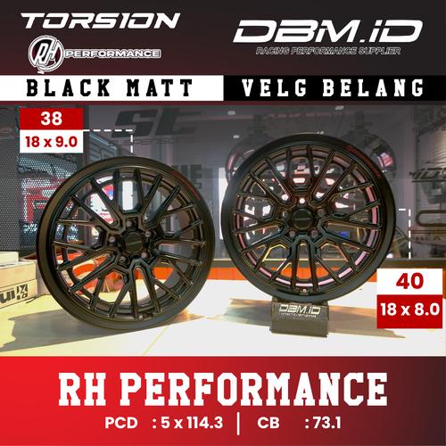 Promo Velg RH Performance Ring 18 R18 Ridwan Hanif by Torsion Black