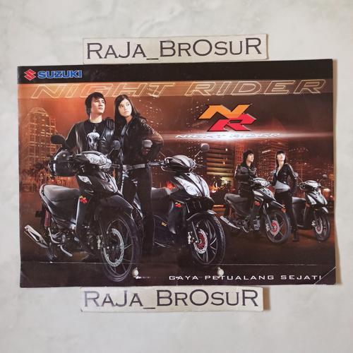 Jual Poster brosur katalog Suzuki Shogun/Skywave/Smash/Spin NR Night