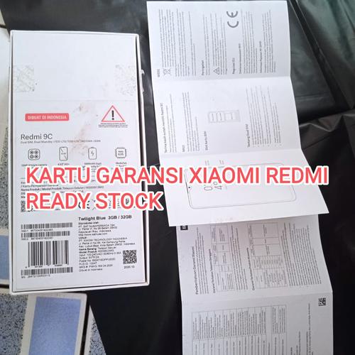 Jual Kartu garansi Kartu garansi xiaomi segel kartu garansi hp garansi