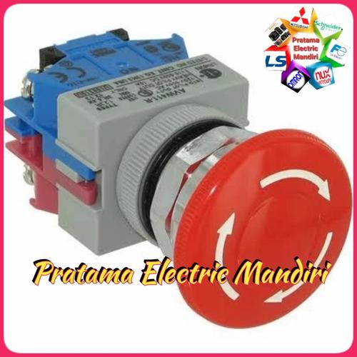 Jual IDEC EMERGENCY STOP AVW411R TOMBOL PUSH BUTTON EMERGENCY AVW411R ...