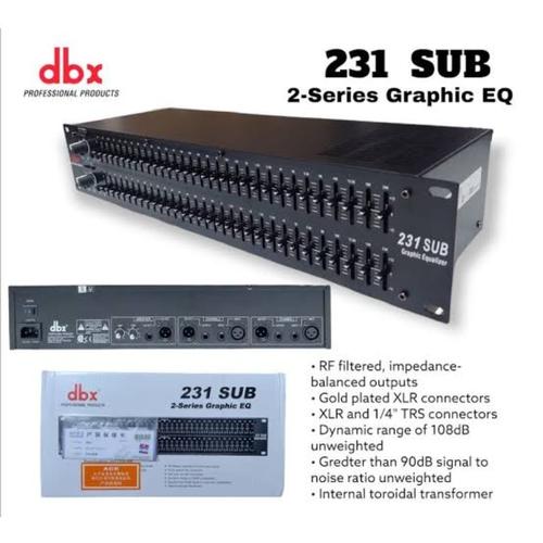 Jual Equalizer DBX 231 Sub / DBX 231SUB Output sub Grade A Jakarta