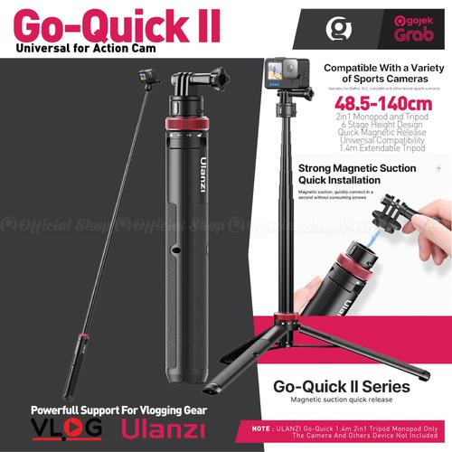 ULANZI Go Quick II a 1/4 Adattatore 1/4 Filettatura Go Quick II Base + 1/4 Vite Quick Release Cover Compatibile con Go Quick II Selfie Stick/Tripod/ Monopod/Fotocamera Compatta/Telefono