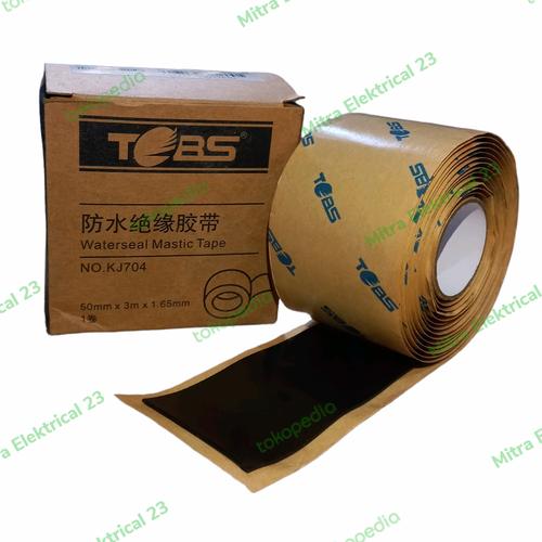 Jual Isolasi Rubber Tobs Waterseal Mastic Tape KJ704 Setara Cotran 2 inch Jakarta Barat