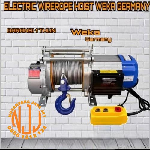 Jual Electric winch Hoist 1.2ton x 25meter 380 volt Weka Jakarta