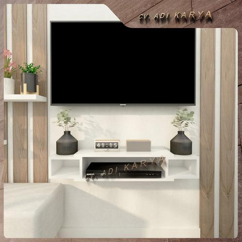Jual Rak Tv Minimalis Modern Terbaru Gantung Tempel Tembok Dekorasi ...