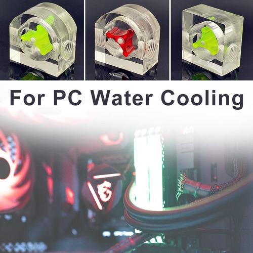 Jual G1/4 Water Flow Indicator Meter PC Water Cooling Acrylic 2 Port 1/