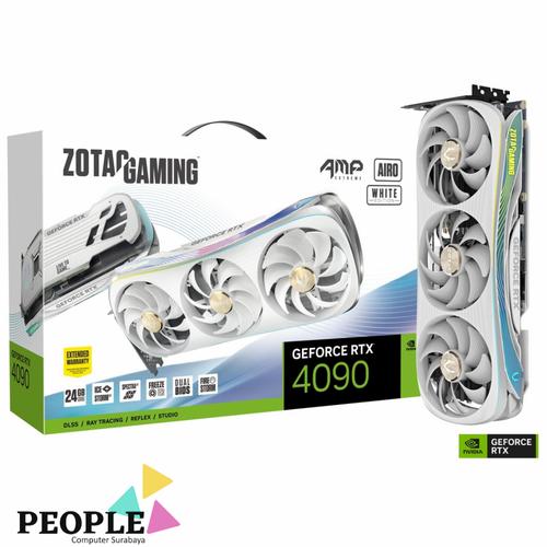 Jual VGA ZOTAC GAMING GeForce RTX 4090 AMP Extreme AIRO White Edition -  Kota Surabaya - PEOPLE COMPUTER SURABAYA | Tokopedia