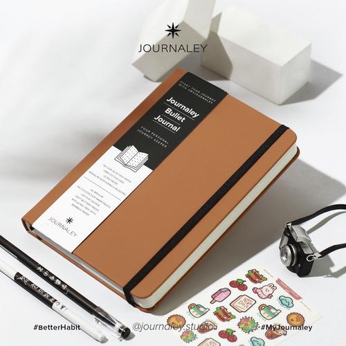 Jual Journaley Bullet Journal Notebook Planner A5 150 gsm Ochre Fawn
