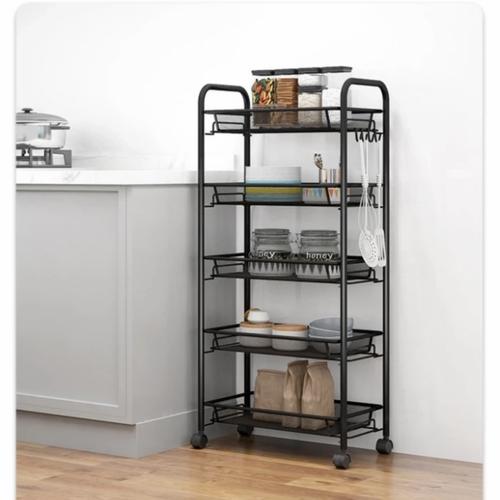 Jual Rak Trolly Roda Tray Wheel Rack 5 Susun - Putih - Jakarta Barat ...