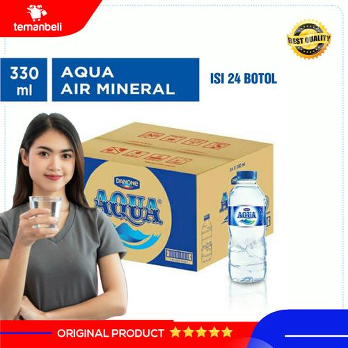 Jual AQUA 330 ML - AQUA DUS - AQUA BOTOL SEDANG AIR MINERAL - AQUA