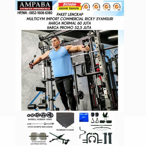 Jual Smith Machine Multi Multigym Import Commercial Use Dual Stack ...