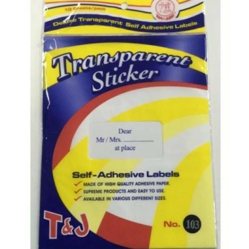 Jual Label Transparan Tom & Jerry Sticker undangan 103 104 101 121 127 ...
